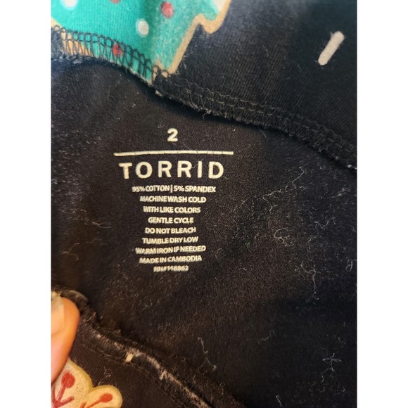Torrid Size 2(18/20) Full Length Signature Waist Premium Christmas Legging - Picture 3 of 8
